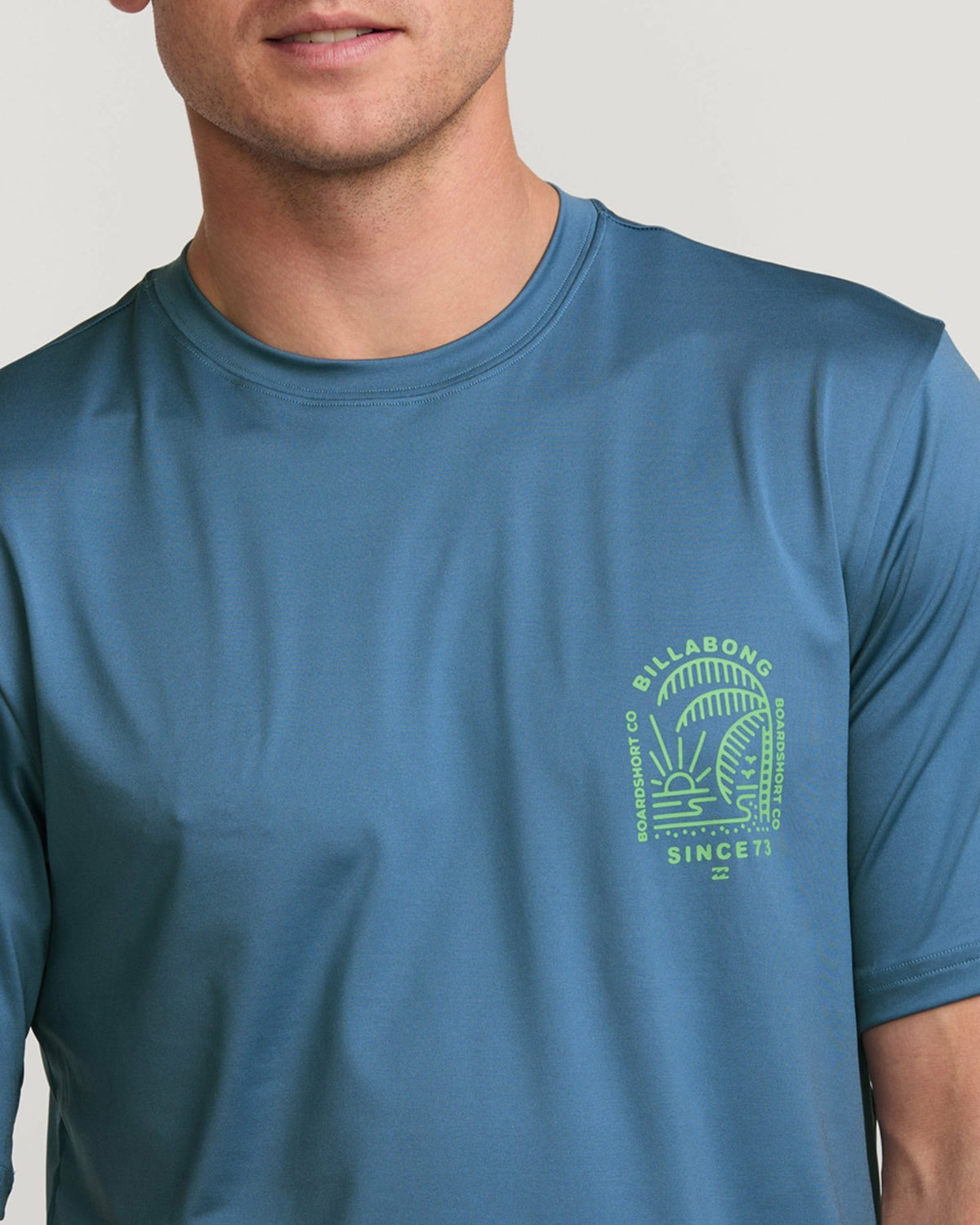 Billabong Last Night Loose Fit Short Sleeve Surf Tee - Bay Blue