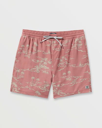 Billabong Lineup Laybacks 16" Trunks - Dusty Rose
