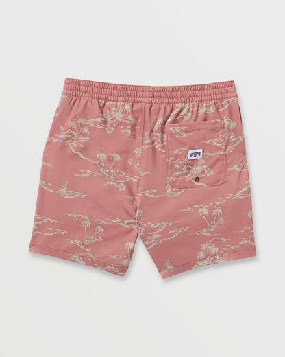 Billabong Lineup Laybacks 16" Trunks - Dusty Rose