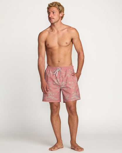 Billabong Lineup Laybacks 16" Trunks - Dusty Rose