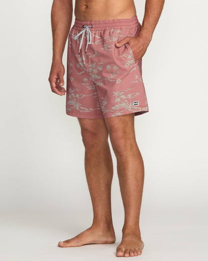 Billabong Lineup Laybacks 16" Trunks - Dusty Rose