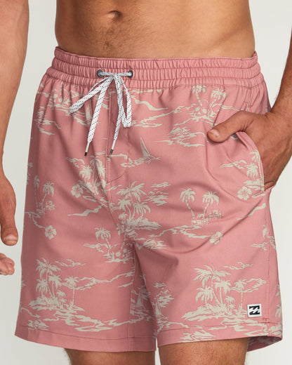 Billabong Lineup Laybacks 16" Trunks - Dusty Rose