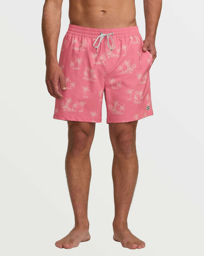 Billabong Lineup Laybacks 16" Trunks - Dusty Pink