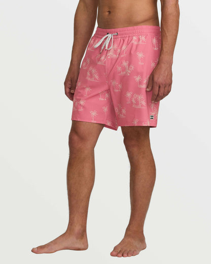 Billabong Lineup Laybacks 16" Trunks - Dusty Pink