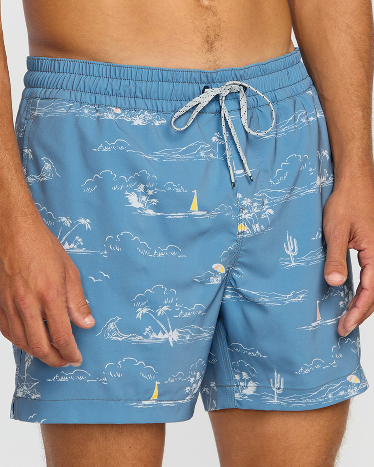 Billabong Lineup Laybacks 16" Trunks - Steel Blue