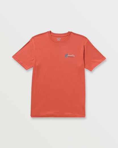 Billabong Lounge Premium Tee - Washed Red