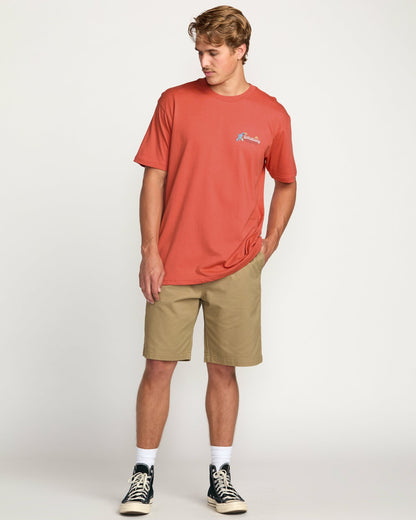Billabong Lounge Premium Tee - Washed Red