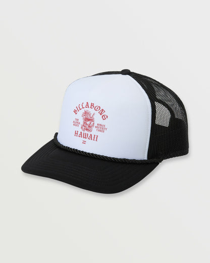 Billabong Mai Tai Hi Foam Trucker Hat - Black White