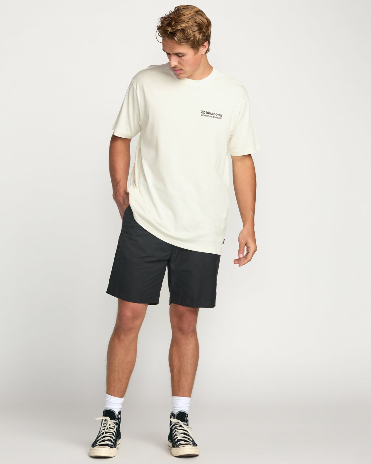 Billabong Making Tracks A/Div Tee - Off White