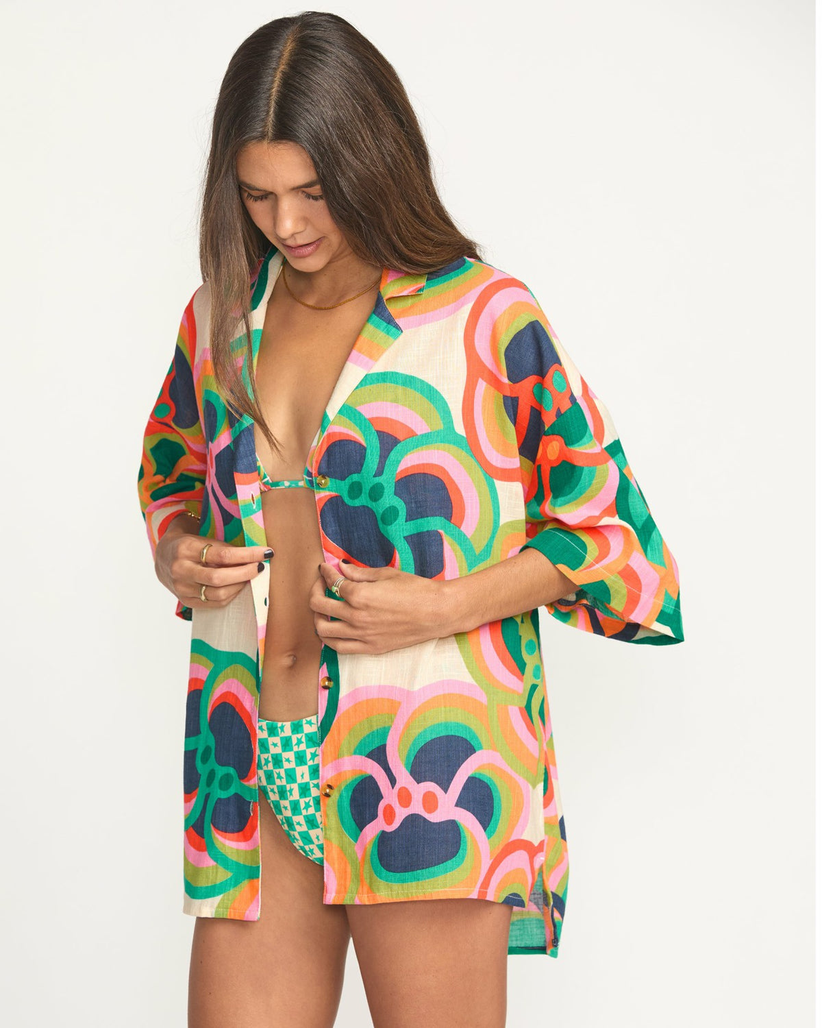 Billabong Billabong x Mami Wata Beach Side Short Sleeve Shirt - Multi