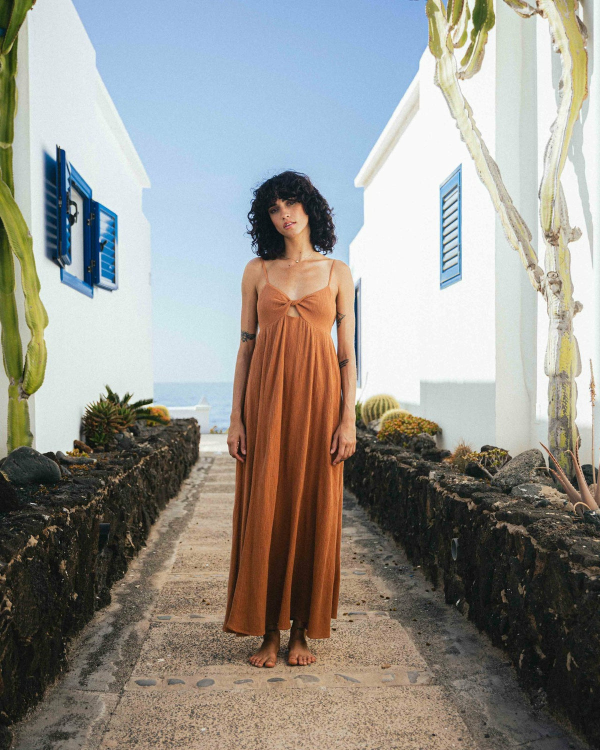 Billabong Modern Love Maxi Dress - Doeskin