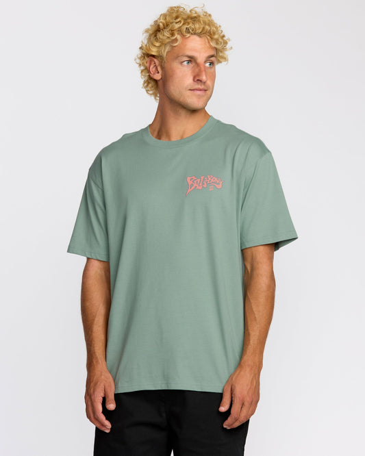 Billabong Morning Haze Regular Short Sleeve T-Shirt - Mineral Blue