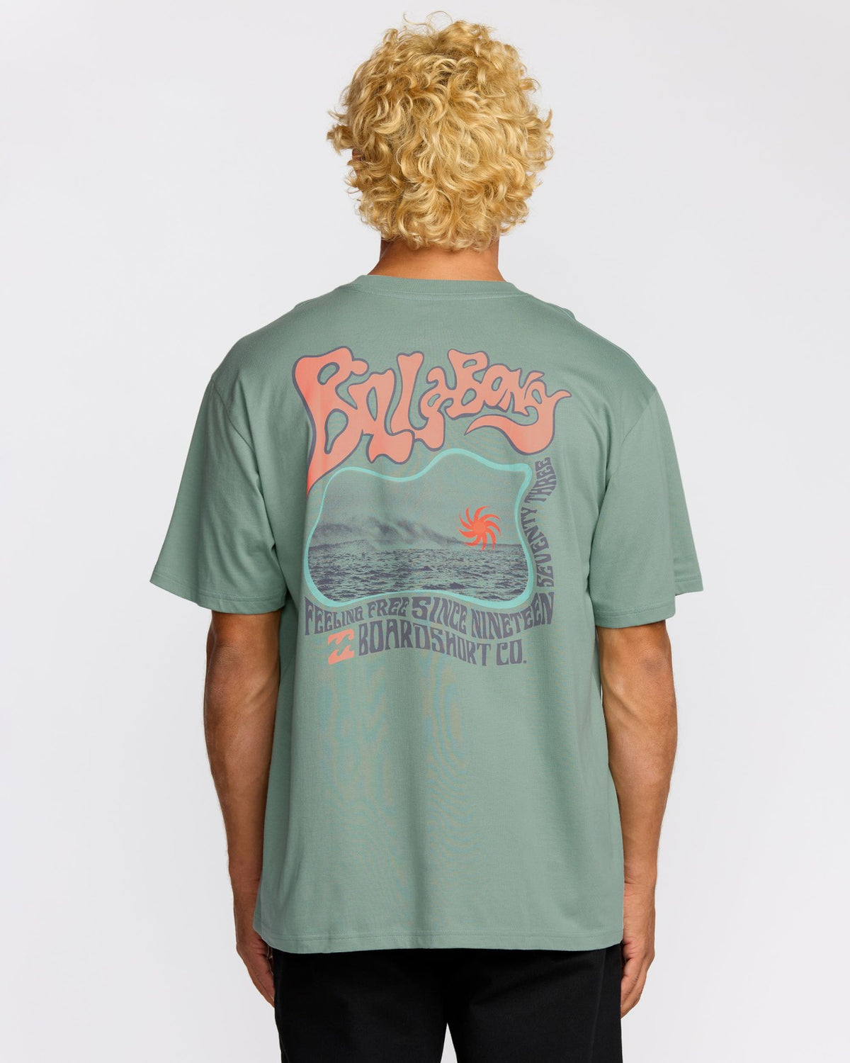 Billabong Morning Haze Regular Short Sleeve T-Shirt - Mineral Blue