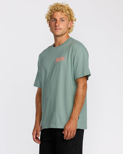Billabong Morning Haze Regular Short Sleeve T-Shirt - Mineral Blue