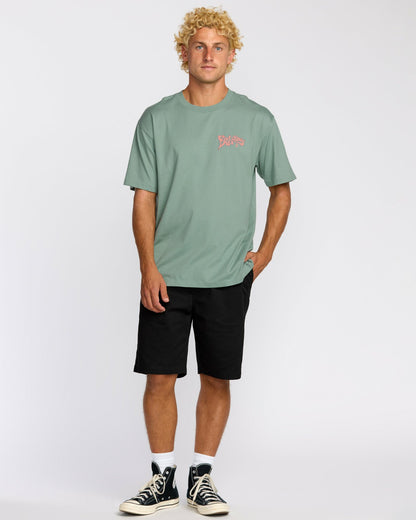 Billabong Morning Haze Regular Short Sleeve T-Shirt - Mineral Blue