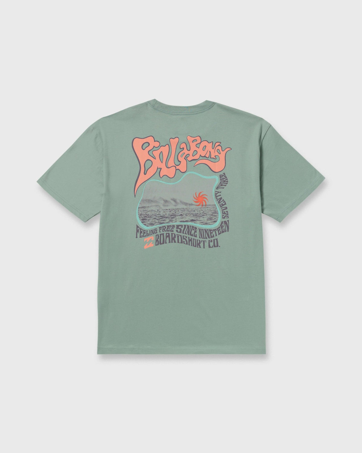 Billabong Morning Haze Regular Short Sleeve T-Shirt - Mineral Blue