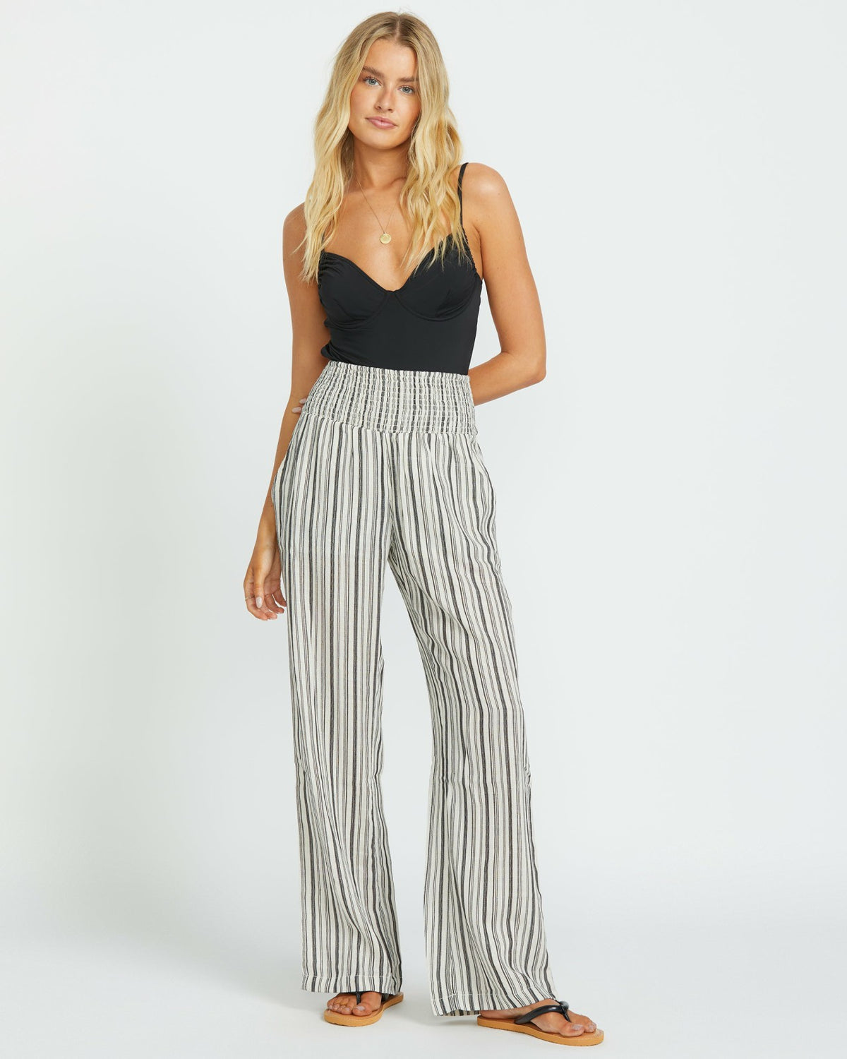 Billabong New Waves 2 Elastic Waist Pants - Black Pebble