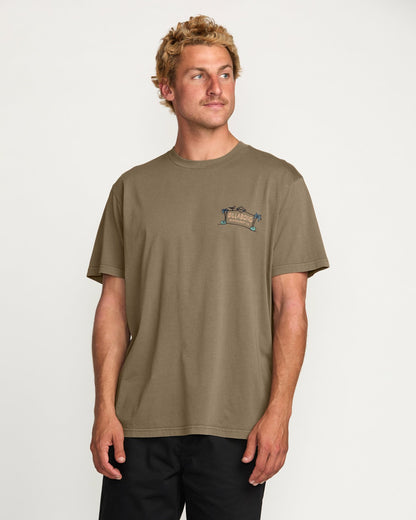 Billabong No Vacancy Premium Wave Wash Tee - Brown