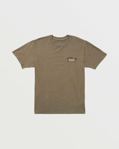 Billabong No Vacancy Premium Wave Wash Tee - Brown