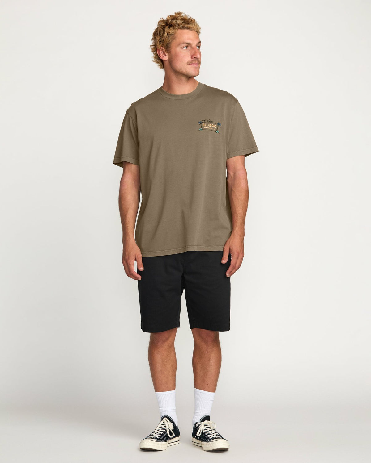 Billabong No Vacancy Premium Wave Wash Tee - Brown