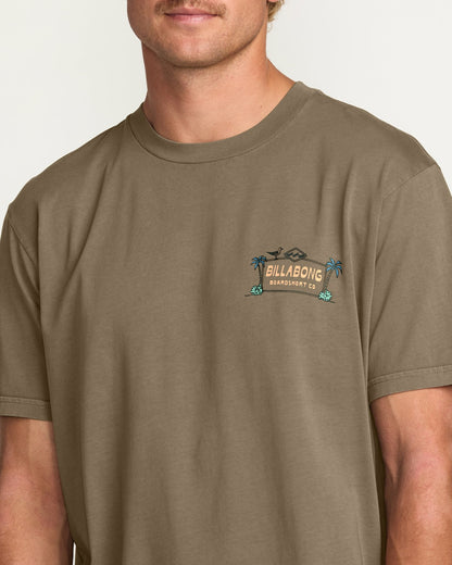 Billabong No Vacancy Premium Wave Wash Tee - Brown