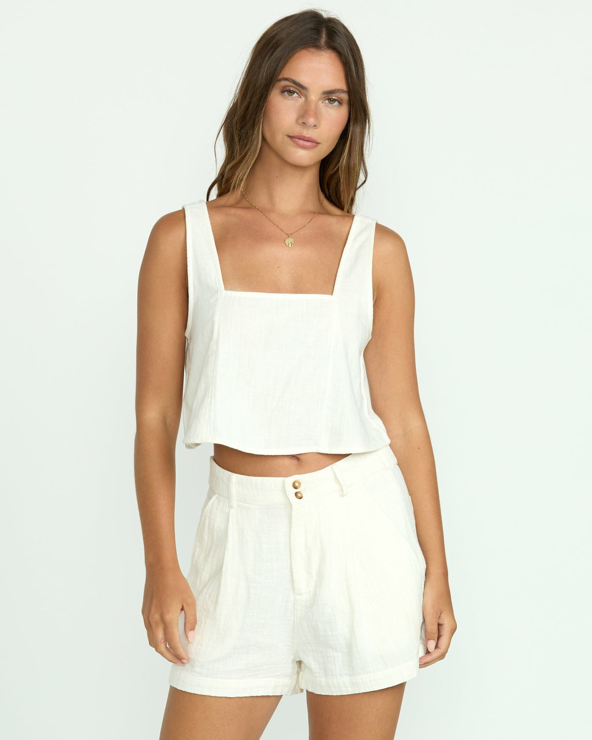 Billabong Open Skies Woven Tank - Salt Crystal