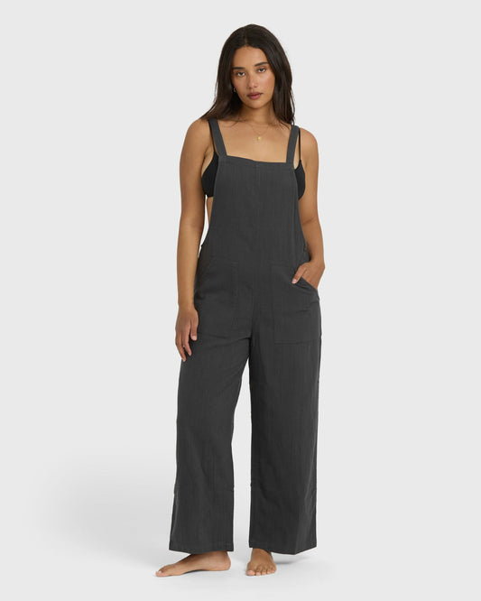 Billabong Pacific Time Jumpsuit - Black Sands
