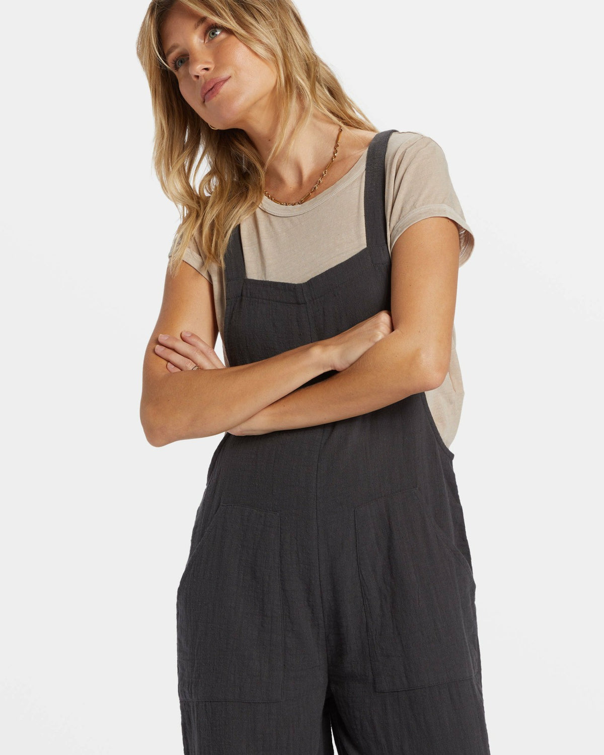 Billabong Pacific Time Jumpsuit - Black Sands