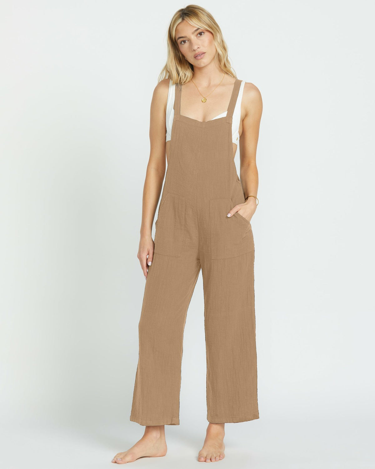 Billabong Pacific Time Jumpsuit - Khaki