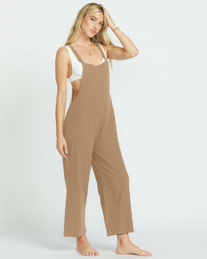 Billabong Pacific Time Jumpsuit - Khaki