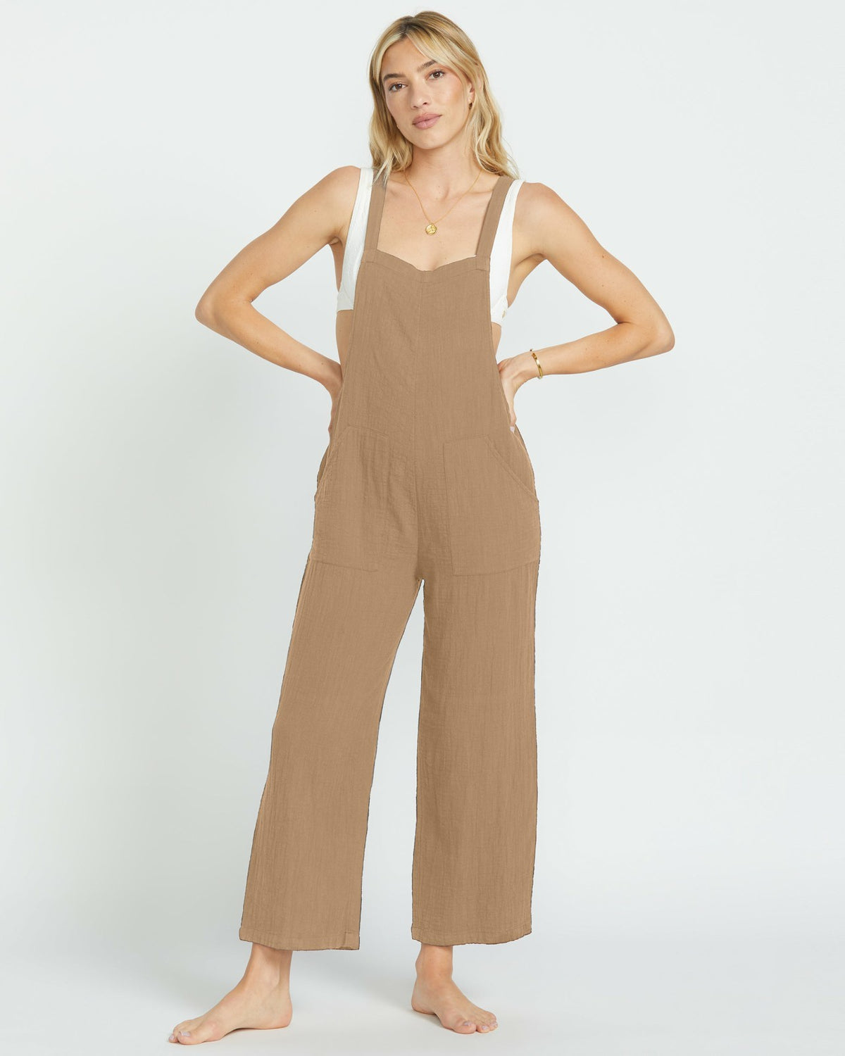 Billabong Pacific Time Jumpsuit - Khaki