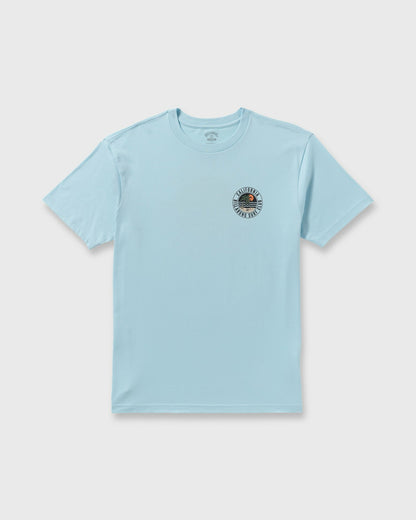 Billabong Palm Beach Ca Premium Short Sleeve T-Shirt - Coastal Blue