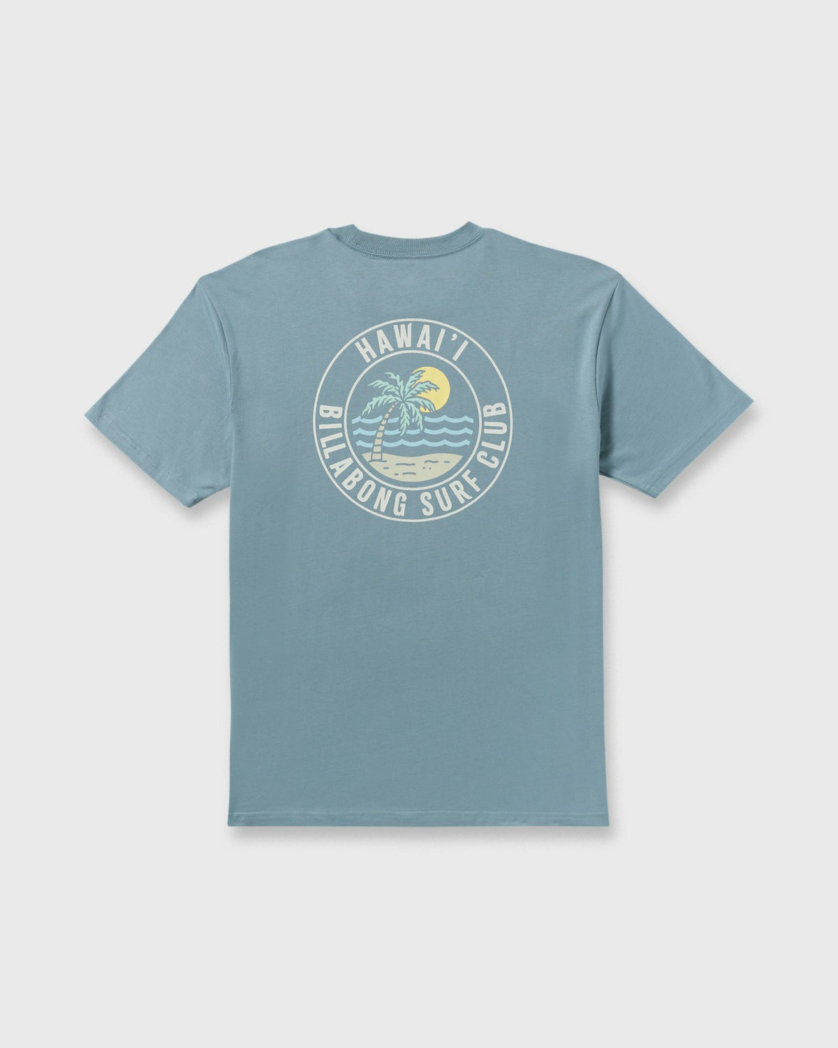 Billabong Palm Beach Hi Premium Short Sleeve T-Shirt - Washed Blue