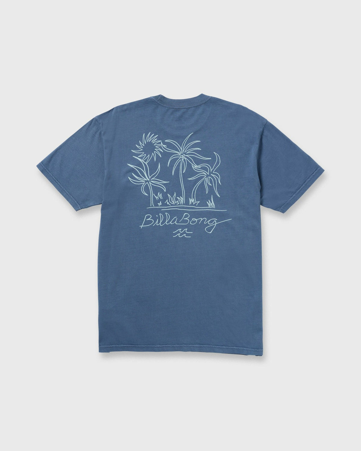 Billabong Palms In The Sun Premium Wave Wash Tee - Slate Blue