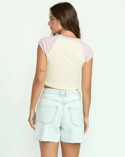 Billabong Paradise Short Sleeve Raglan Tee - Haze