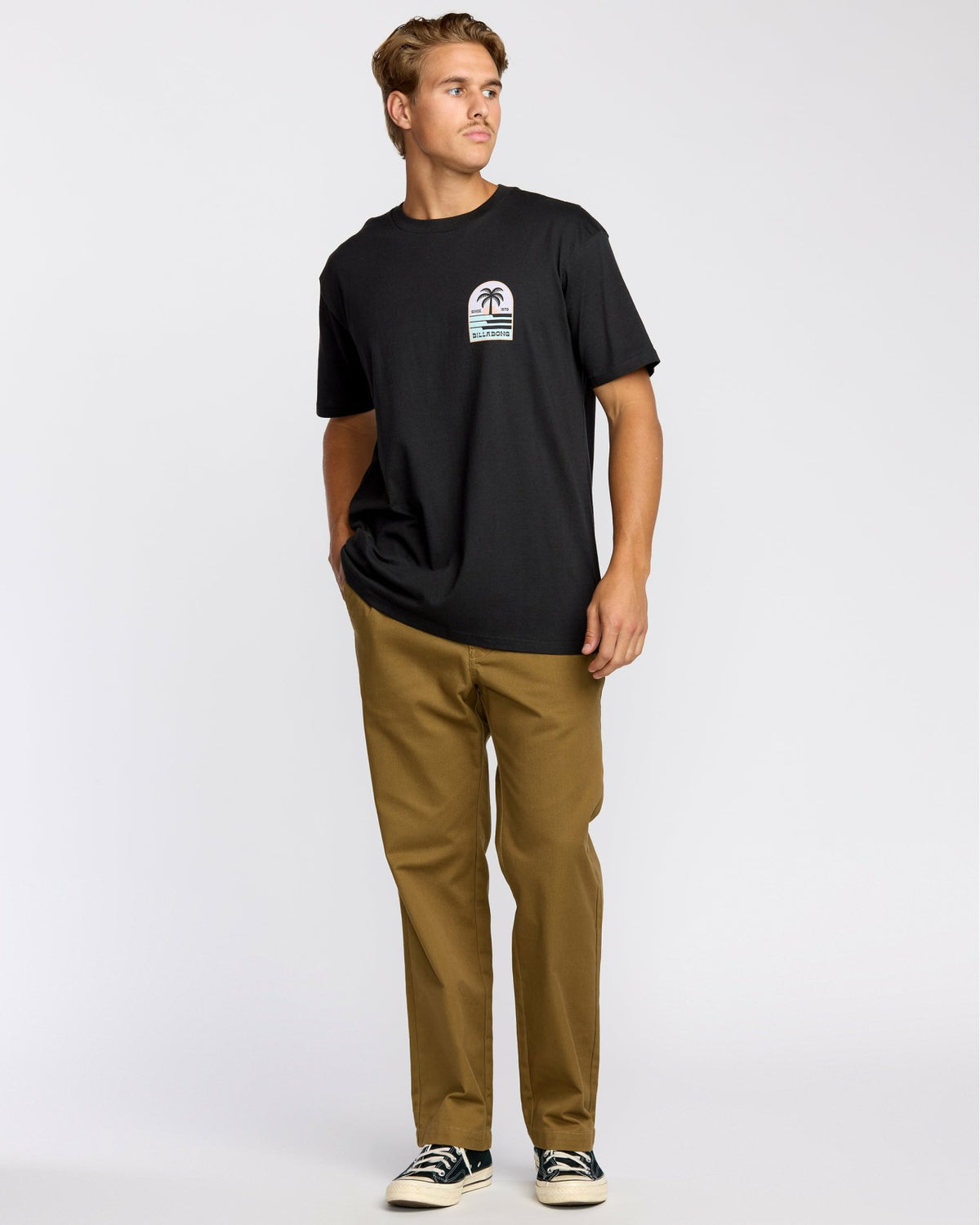 Billabong Portal Premium Short Sleeve T-Shirt - Washed Black