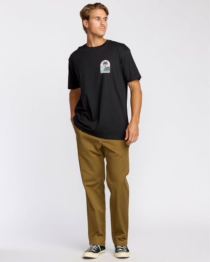 Billabong Portal Premium Short Sleeve T-Shirt - Washed Black
