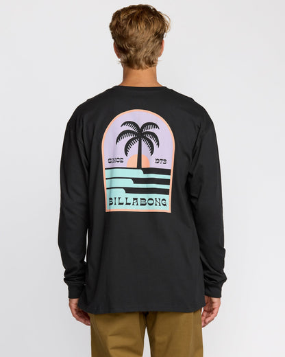 Billabong Portal Regular Long Sleeve T-Shirt - Washed Black