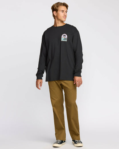 Billabong Portal Regular Long Sleeve T-Shirt - Washed Black