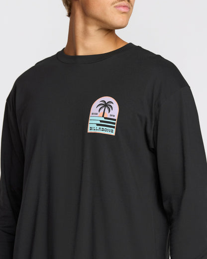 Billabong Portal Regular Long Sleeve T-Shirt - Washed Black