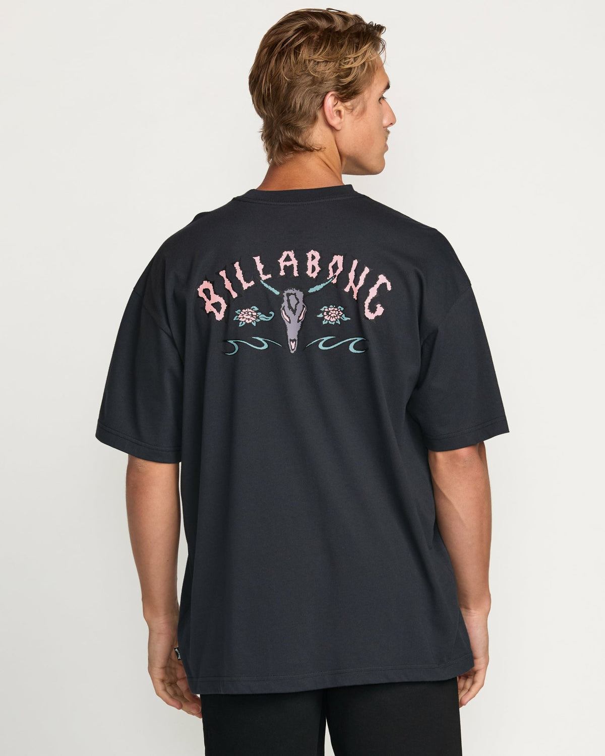 Billabong Raging Bull Regular Tee - Washed Black