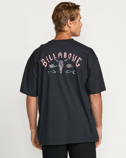 Billabong Raging Bull Regular Tee - Washed Black