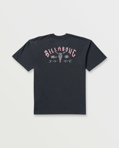 Billabong Raging Bull Regular Tee - Washed Black