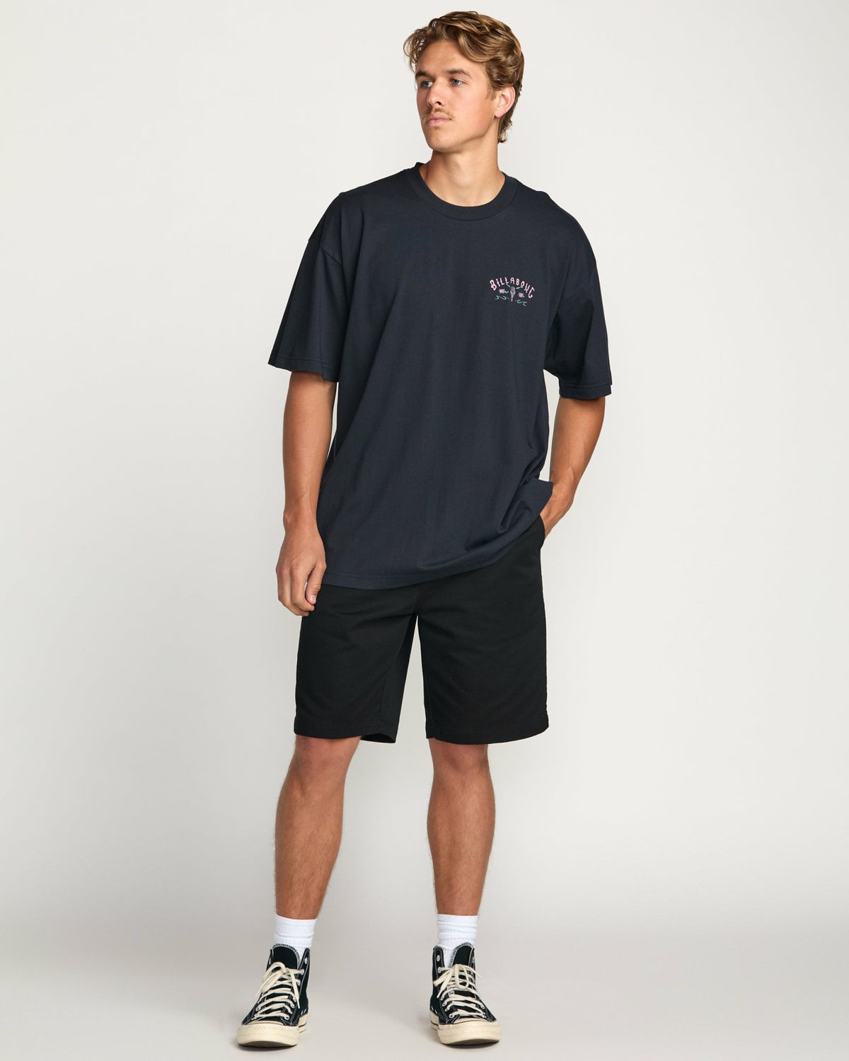 Billabong Raging Bull Regular Tee - Washed Black