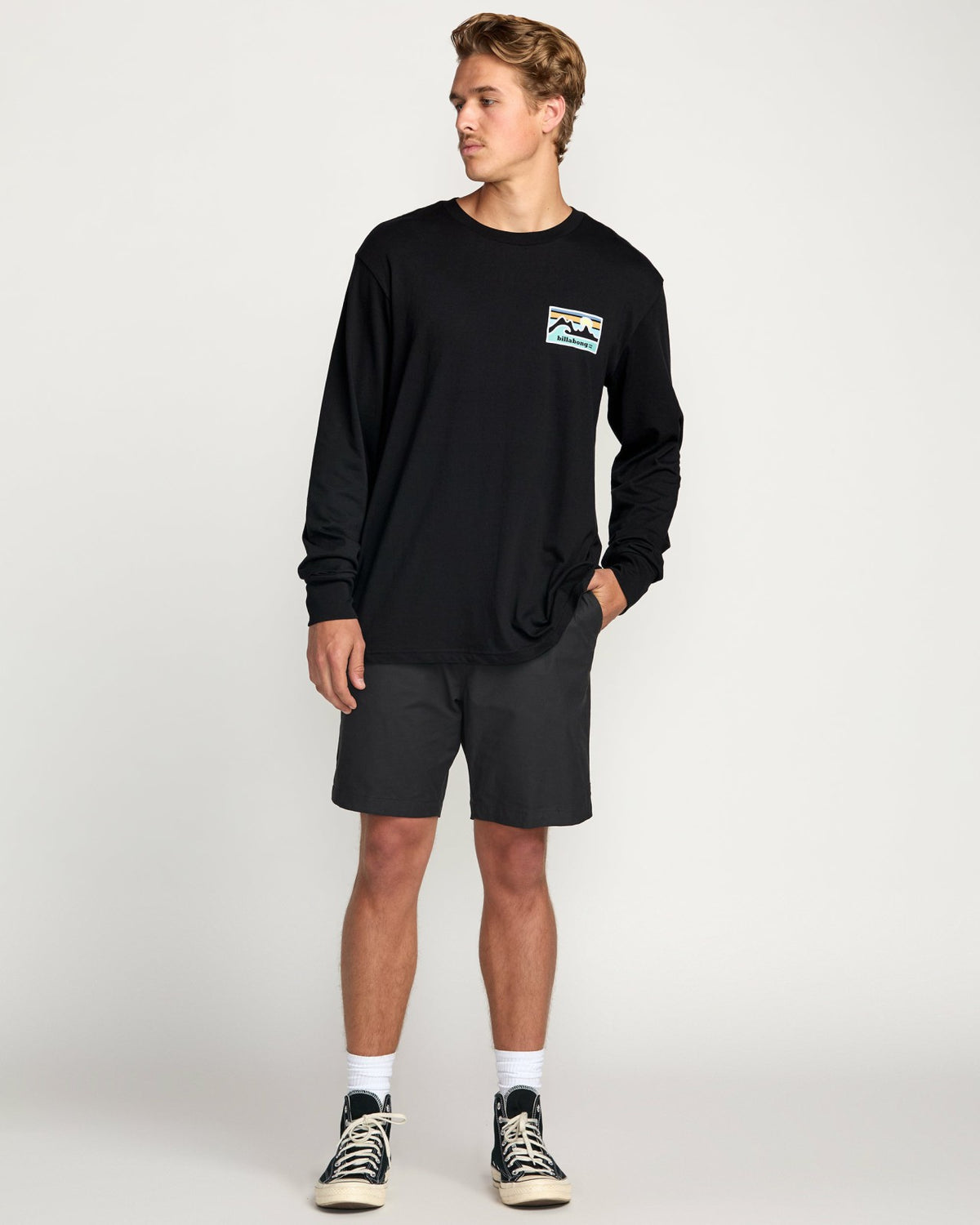 Billabong Range A/Div Long Sleeve Tee - Black