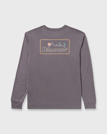 Billabong Range A/Div Long Sleeve T-Shirt - Grey Violet