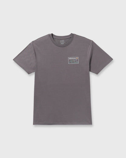 Billabong Range A/Div Short Sleeve T-Shirt - Grey Violet