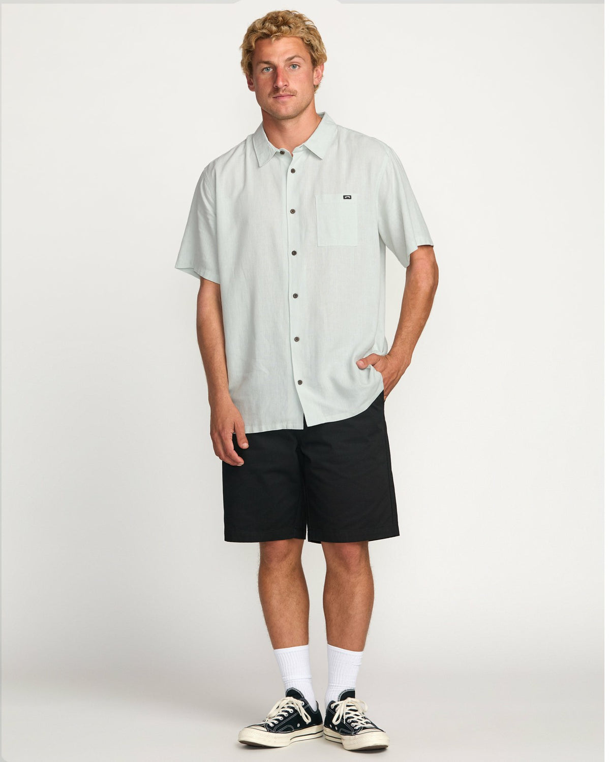 Billabong Ricardo Short Sleeve Shirt - Ash Blue