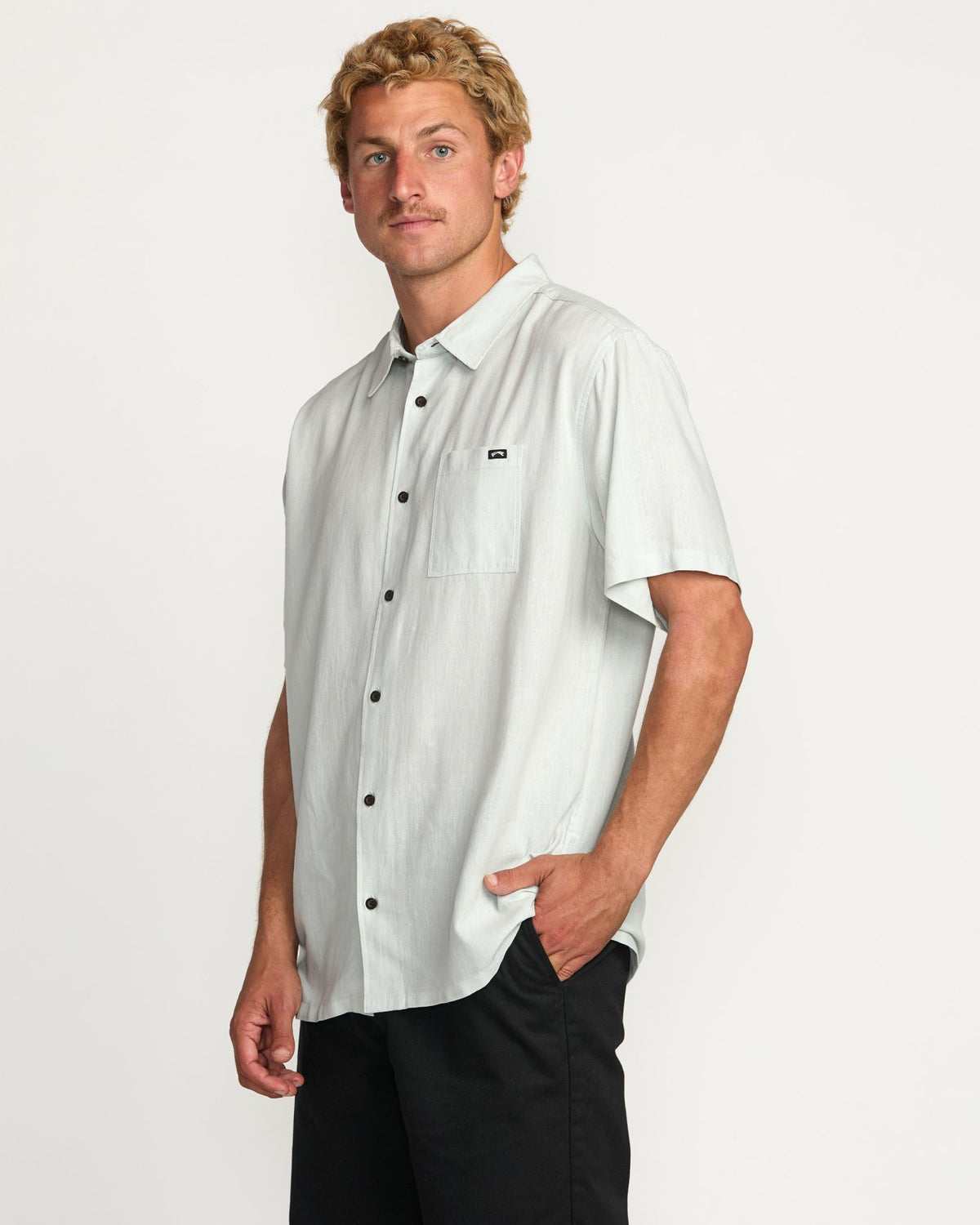 Billabong Ricardo Short Sleeve Shirt - Ash Blue
