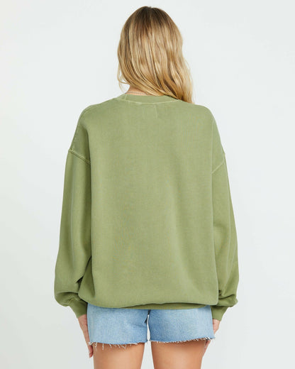 Billabong Ride In Crew Sweatshirt - Avocado
